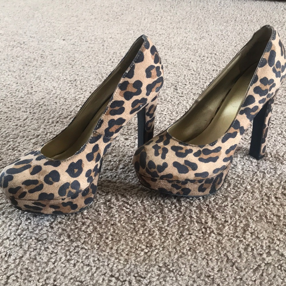 Cheetah print high heels